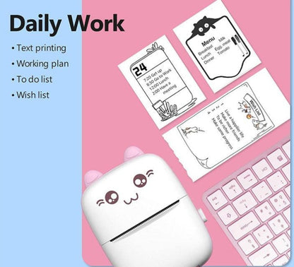 Portable Mini Pocket Printer BT Thermal Printer